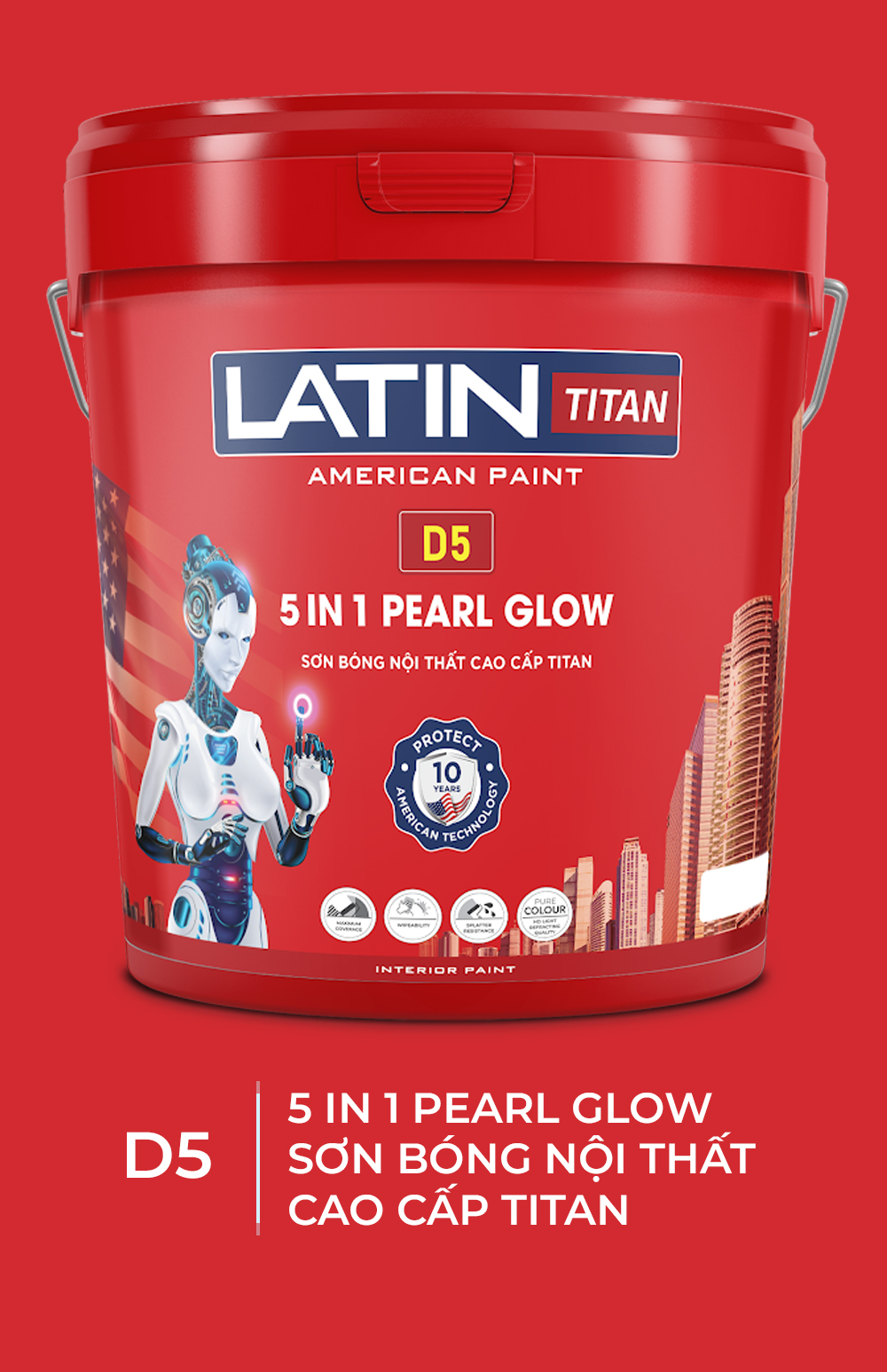 Sơn bóng nội thất cao cấp titan