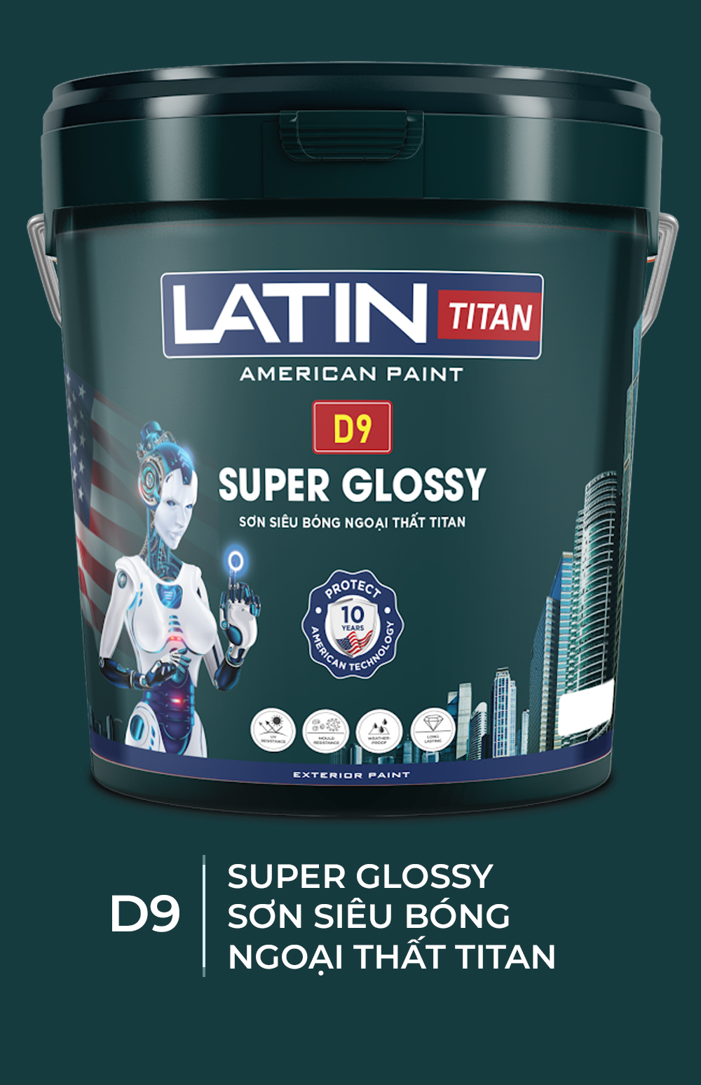 Sơn siêu bóng ngoại thất titan