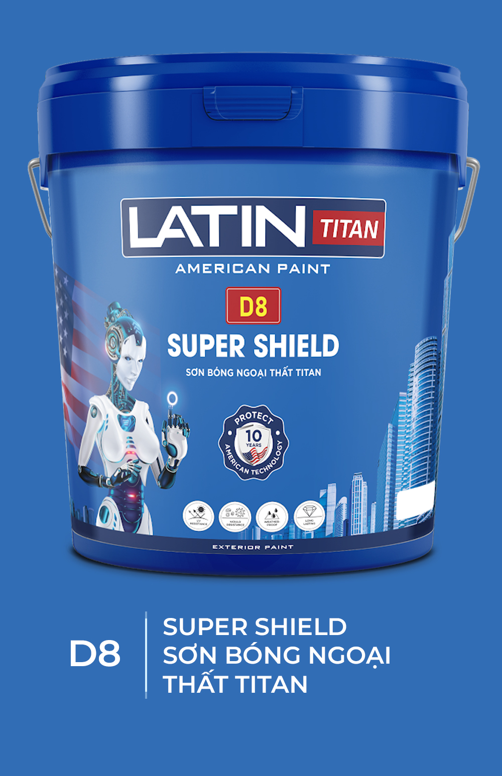 Sơn bóng ngoại thất titan